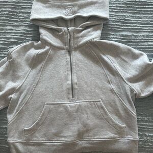 Gray Half-Zip Hoodie